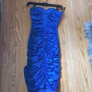 Royal blue cocktail dress